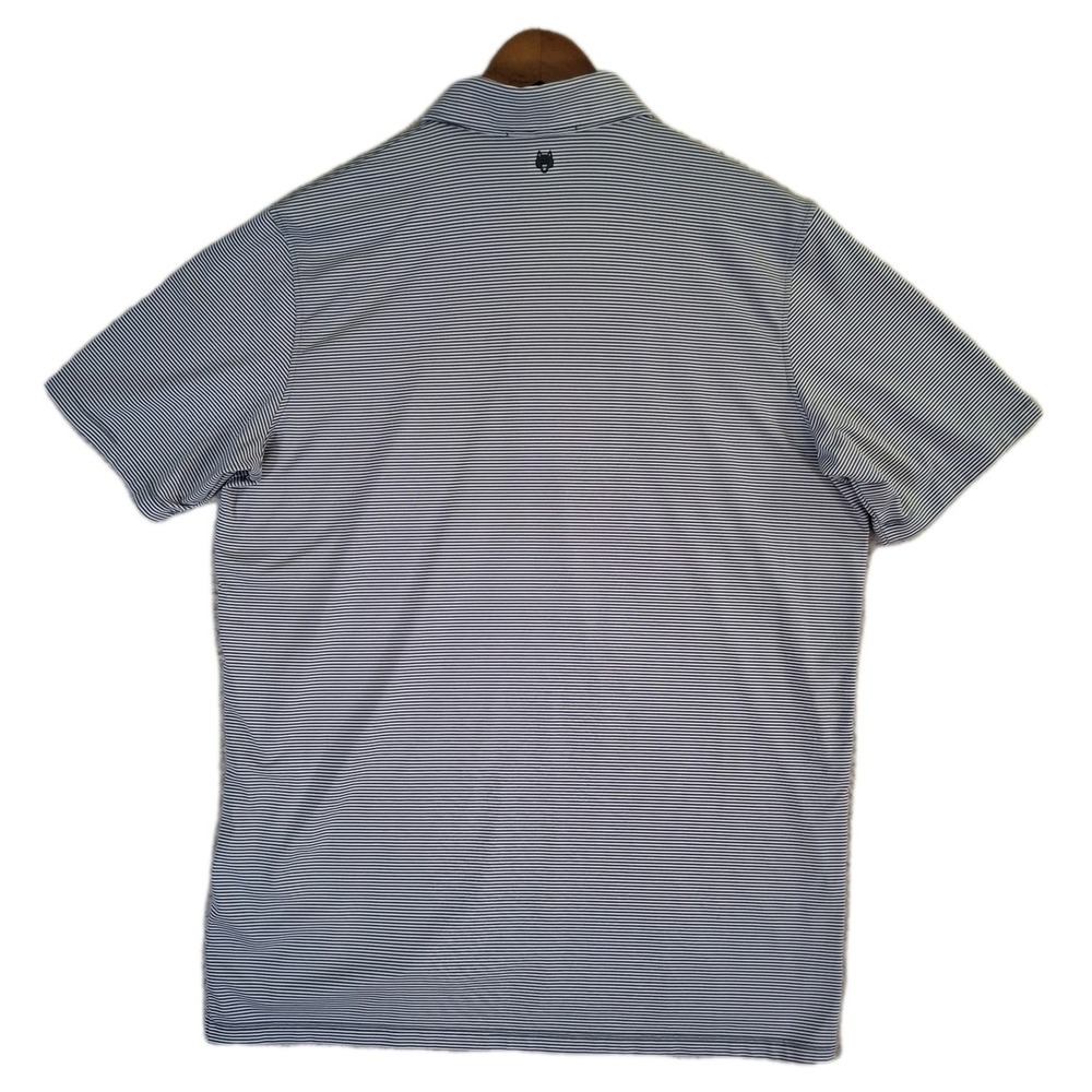 Greyson Polo Shirt Men's L Gray Striped Parkland Golf & Country Club Performance - Picture 3 of 8